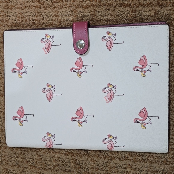 NWOT-Coach Leather Spiral Notebook - Picture 2 of 10